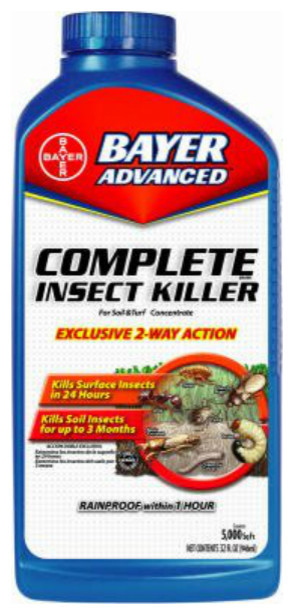 Bayer Advanced 700270B Complete Insect Killer For Lawns, Concentrate, 32 Oz