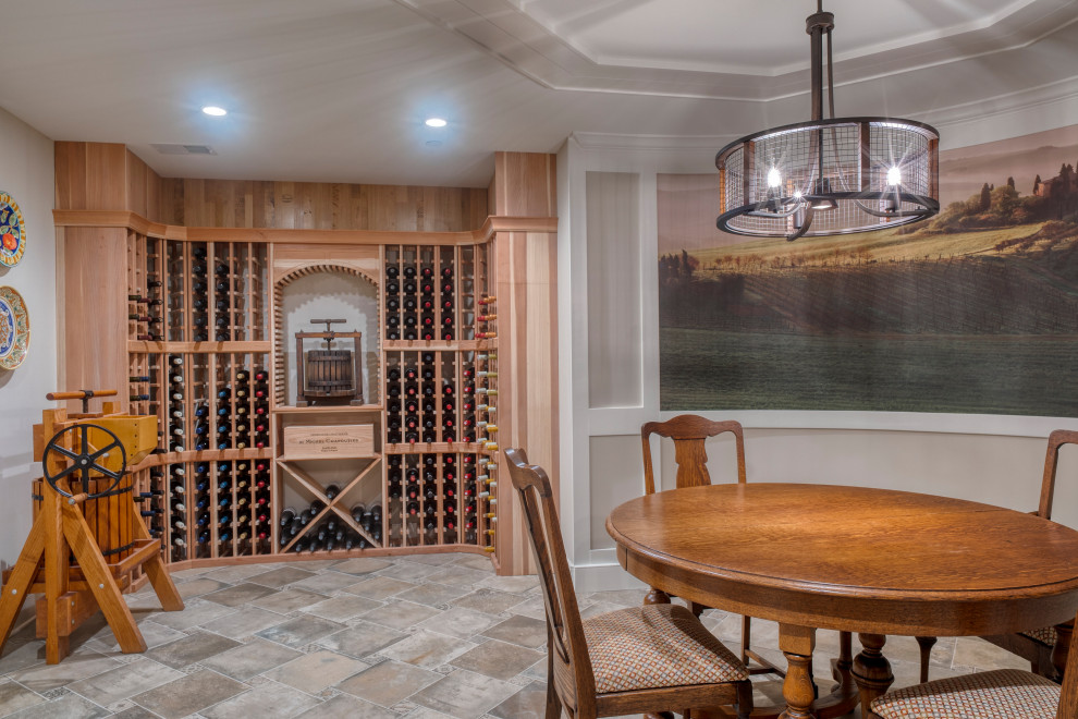 This is an example of a traditional wine cellar in Baltimore.