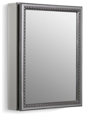Kohler 20" W X 26" H 1-Door Medicine Cabinet w/ Silver Framed Mirrored Door