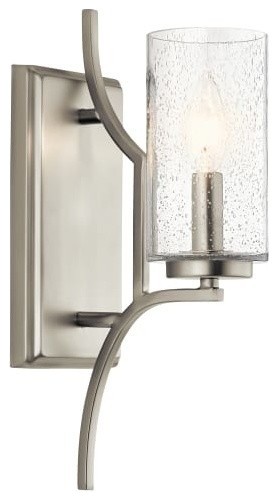 Wall Sconce 1-Light, Brushed Nickel