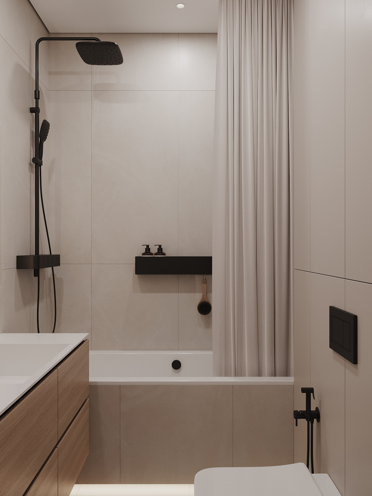 ЖК «Павелецкая Сити» — современный минимализм в нейтральных оттенках