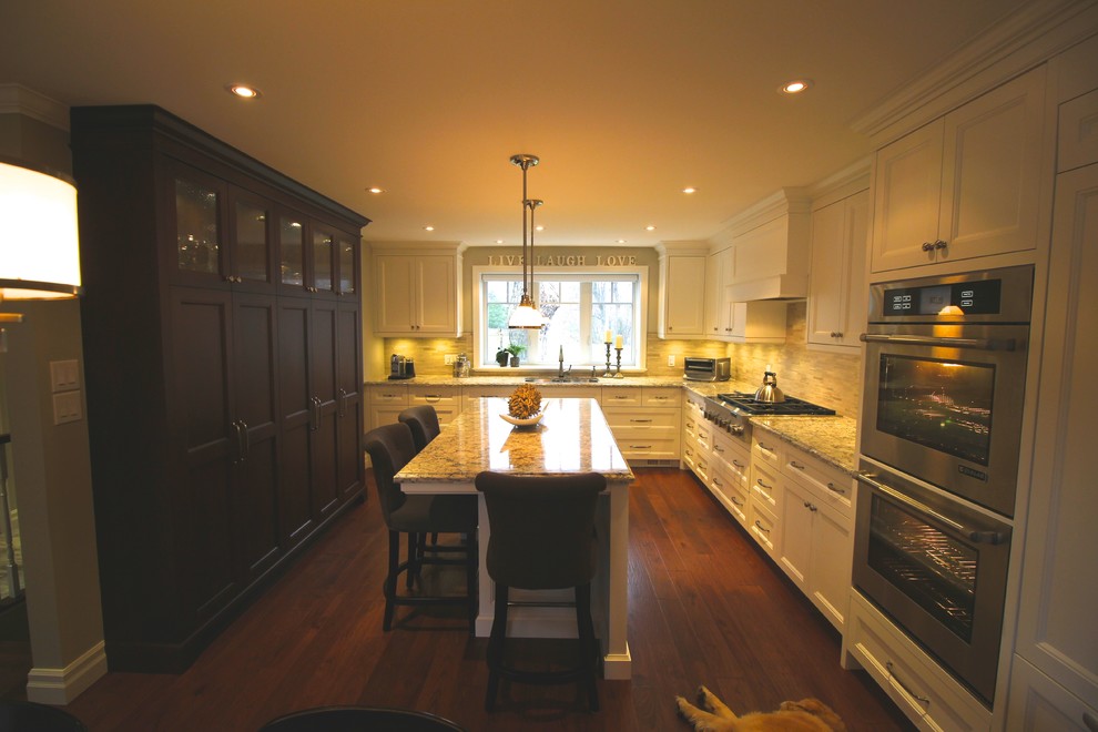 Inspiration for a transitional kitchen remodel in Toronto