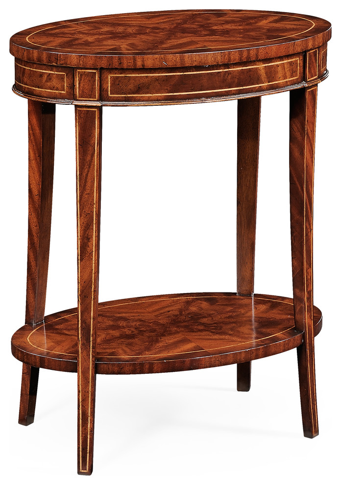 Mahogany Oval Lamp Table Traditional Side Tables And End Tables
