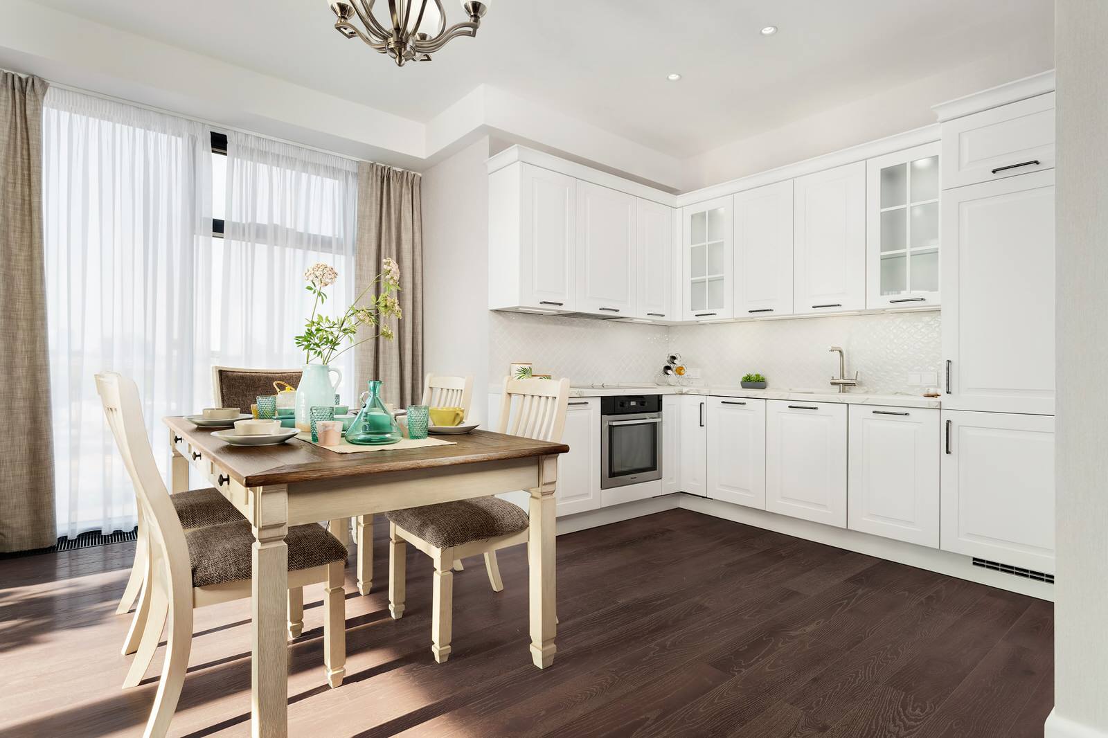 Классическая кухня Sylt от nobilia в ЖК Акватория, г. Москва