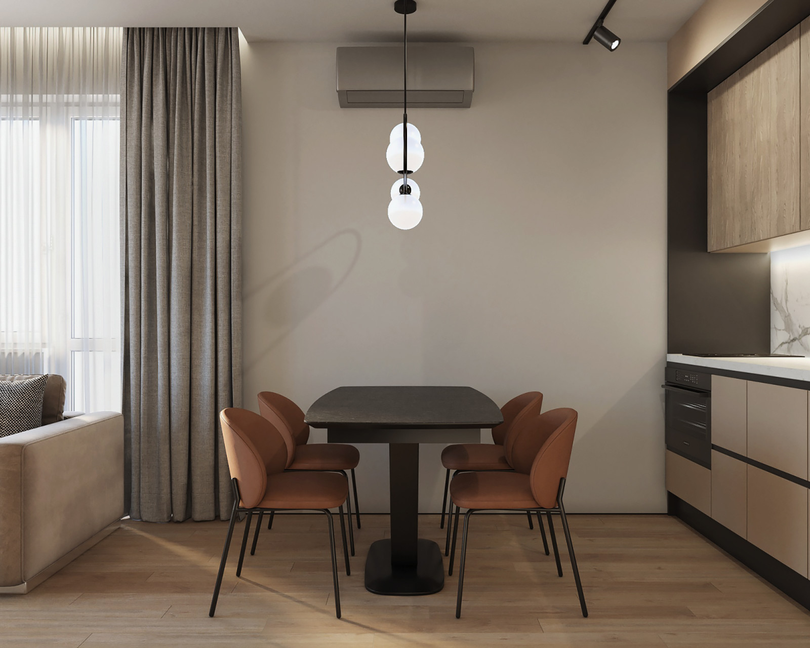 Семейное гнездышко в современном стиле, 57 м.кв