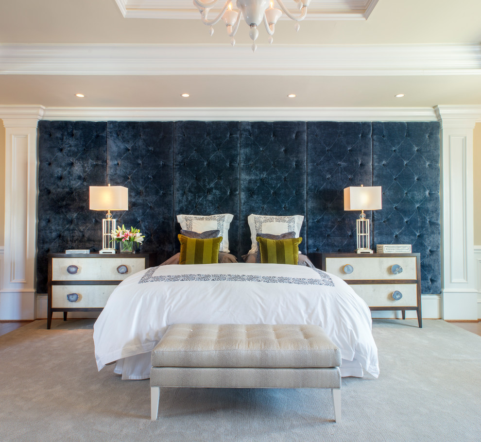 Bedroom - transitional master bedroom idea in DC Metro
