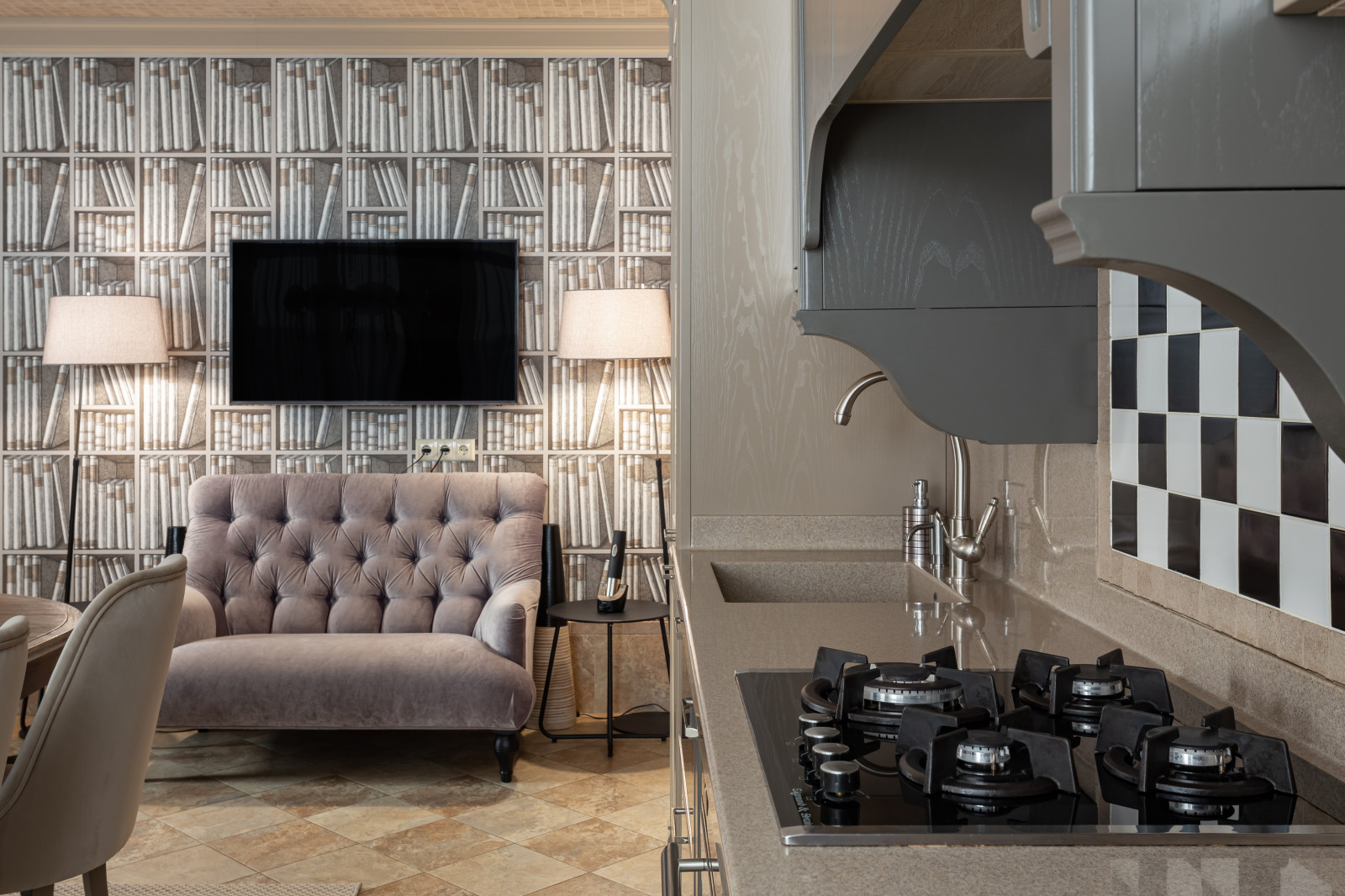 Стильная дизайнерская кухня