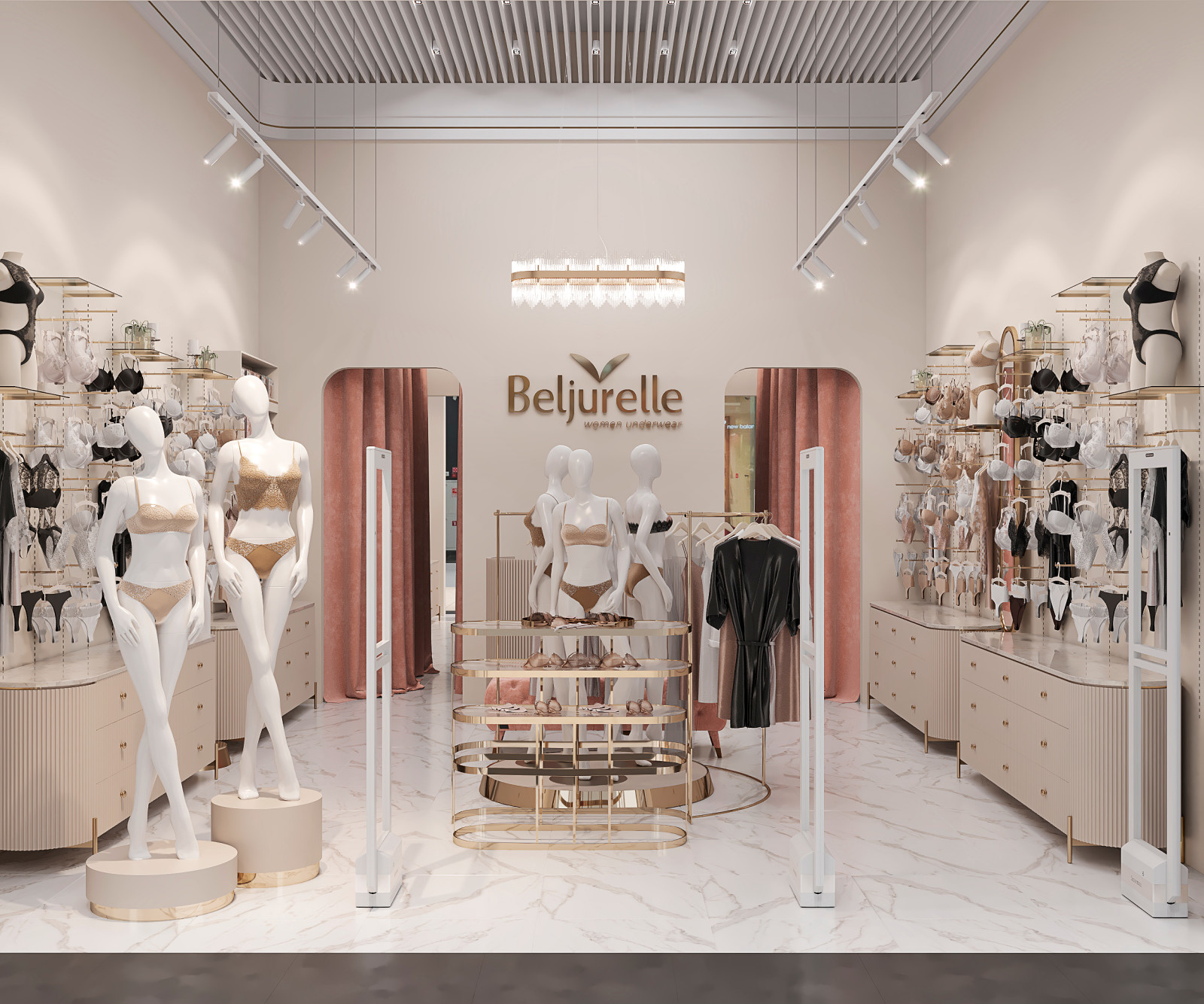 Дизайн проект магазина  женского нижнего белья.