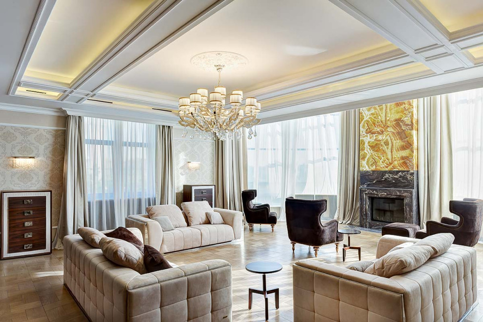 Дом в бежевых тонах