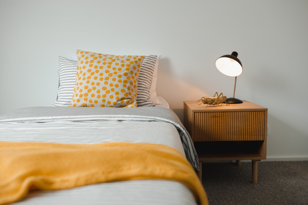 Contemporary bedroom in Wollongong.