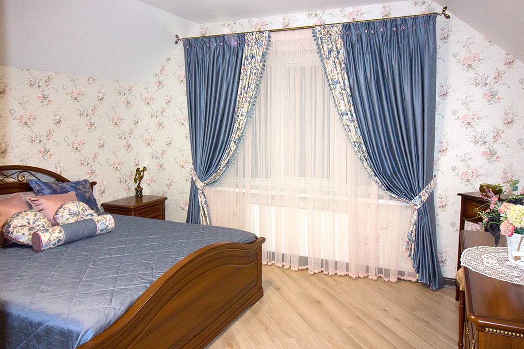 Текстильное оформление частного коттеджа в п. Знаменский