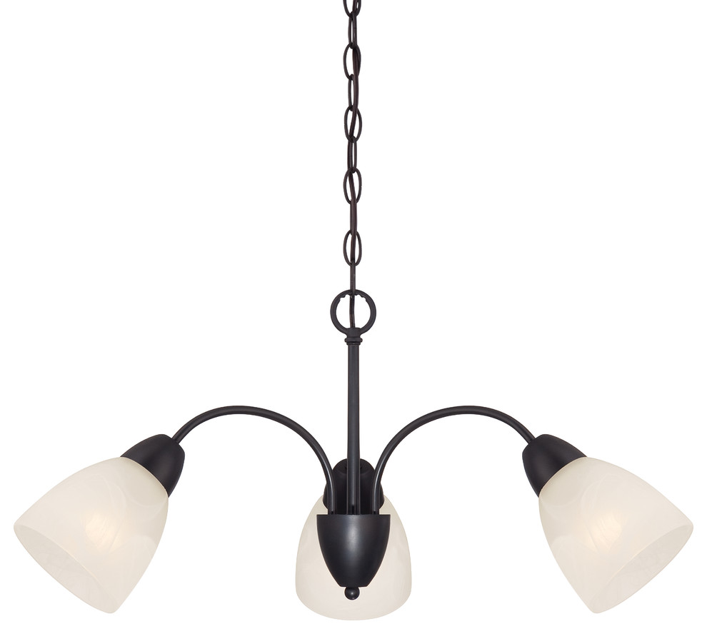 Torino 3 Light Chandelier with Oil Rubbed Bronze Finish