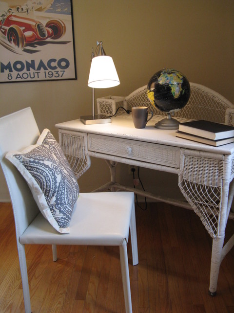 Vintage Inspired Home Office eclectic-home-office-and-library