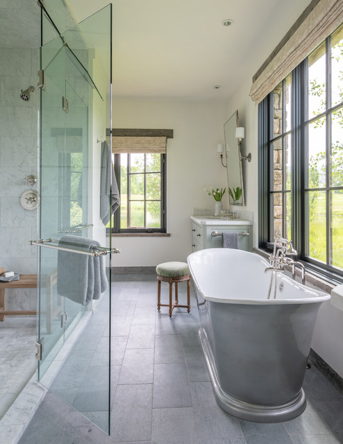 Lake View House landstil-badevaerelse