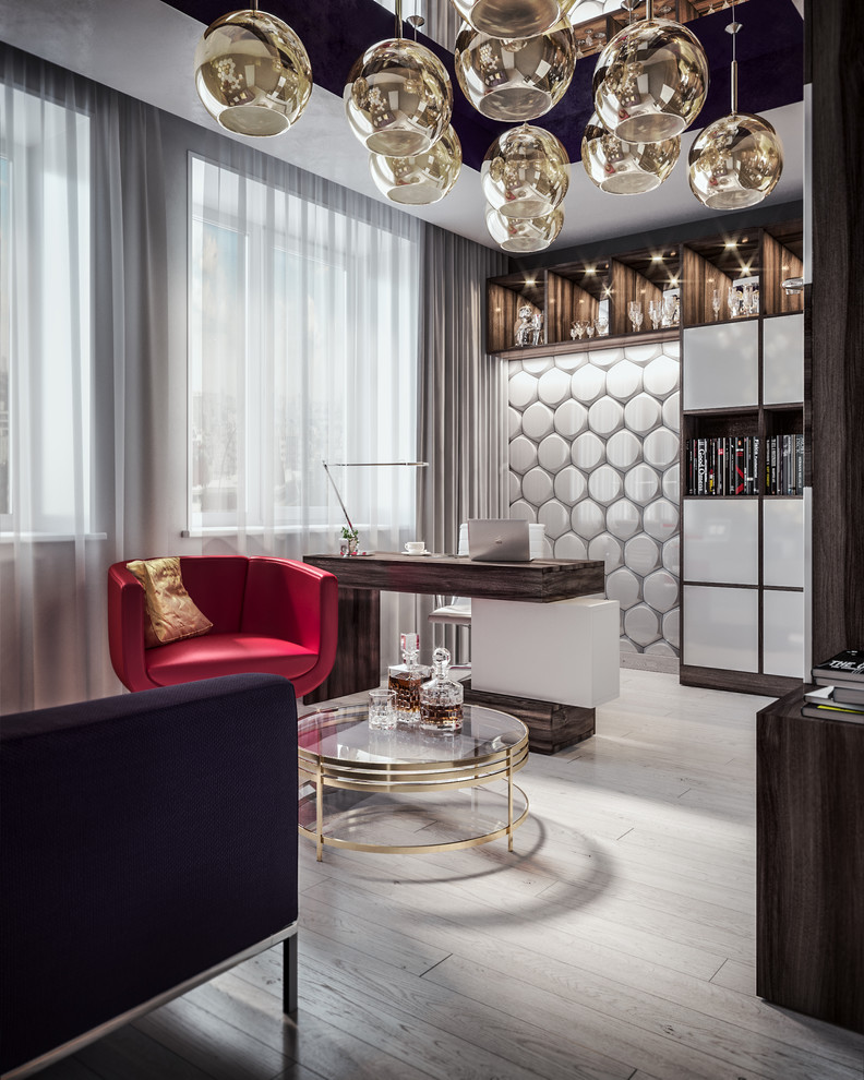 Креативный кабинет. Фьюжн. Коттедж. Санкт-Петербург.