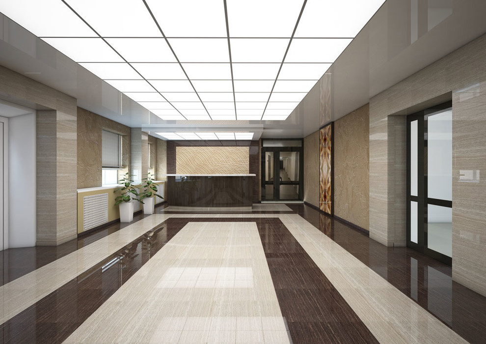 Дизайн холла ГБУ Самарской ОВЛ 75 кв.м