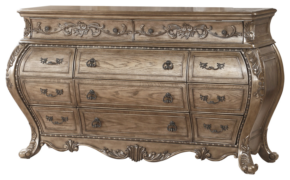 Acme Dresser With Vintage Oak Finish 26315 Traditional Dressers