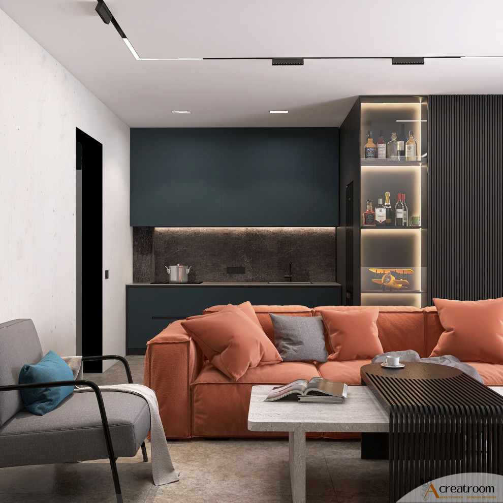 Проект квартиры-студии 49 кв.м.