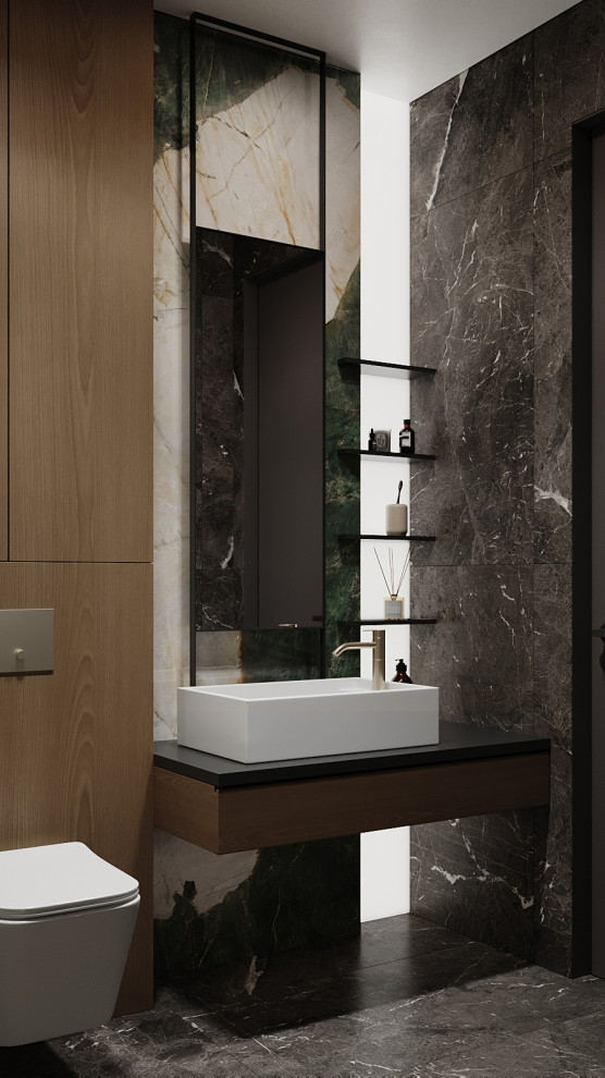 Брутальный интерьер квартиры 85 кв.м. в Москве. Проект