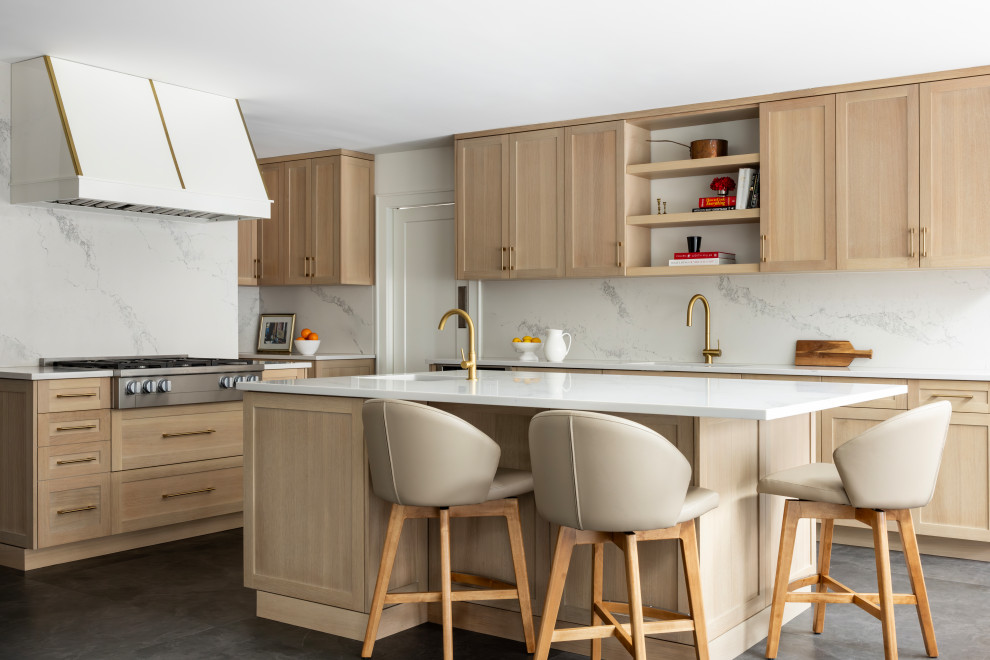 Muttontown Home Renovation - Contemporary - Kitchen - New York - by ...