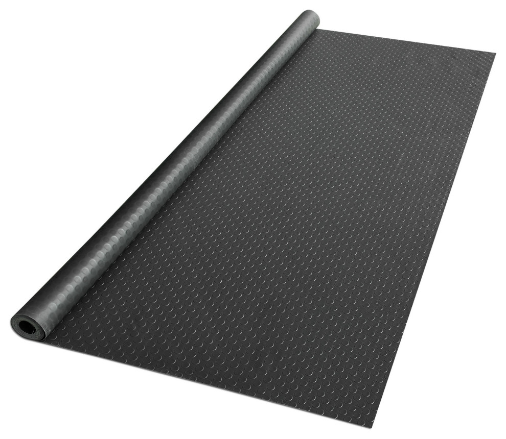 Garage Floor Mat Roll Diamond Car Parking Cover Trailer PVC, 19
