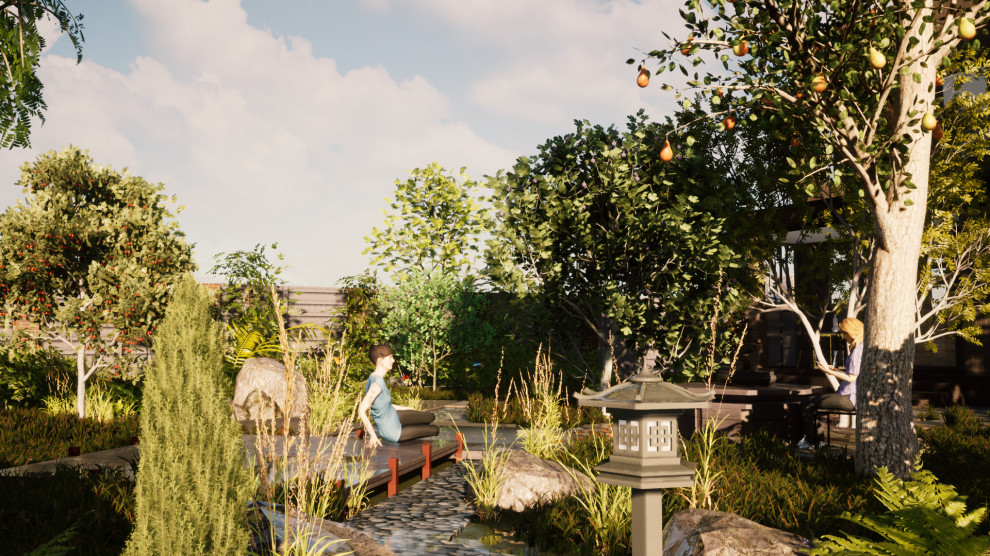 Благоустройство дачного участка. Сад в японском стиле