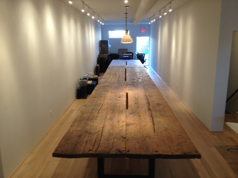 Dining room - rustic dining room idea in Phoenix