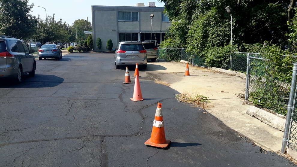 Asphalt Parking Area- Before