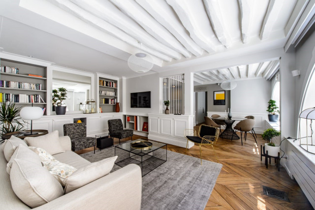 BABYLONE transitional-living-room