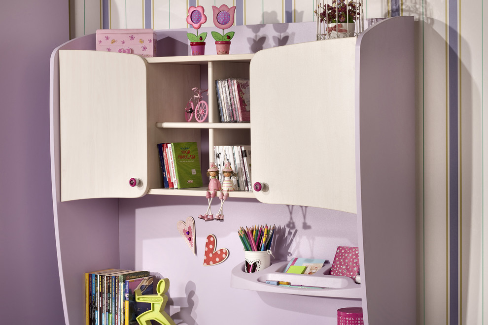 Inspiration for a contemporary kids' room for girls in Miami.