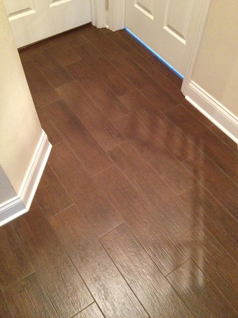 Porcelain plank wood look tile installations Tampa ...