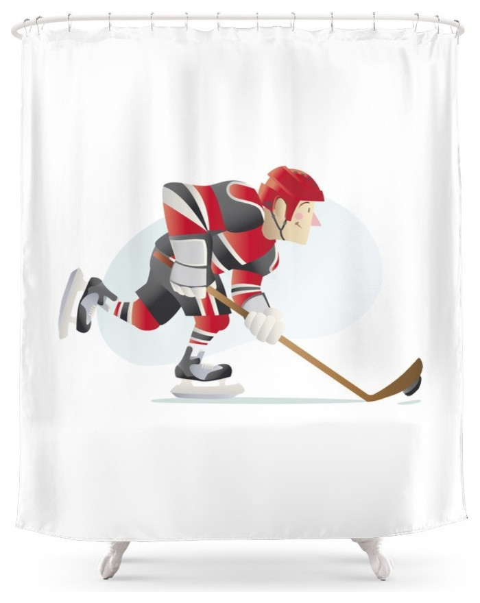 Hockey Shower Curtain home design
