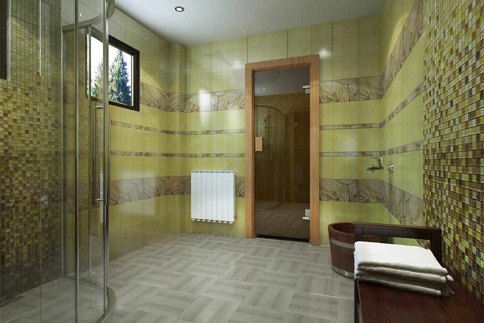 деревянный дом из бруса в поселке Зеленая роща