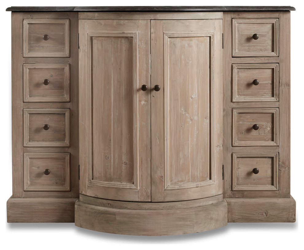 48" Reclaimed Pine Single Bath Vanity Traditional Bathroom Vanities