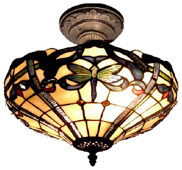 Dale Tiffany 2 Light Standard Bulb Semi Flush Mount Antique 2 Light Standard Bulb Semi Flush Mount Antique Bronze Victorian