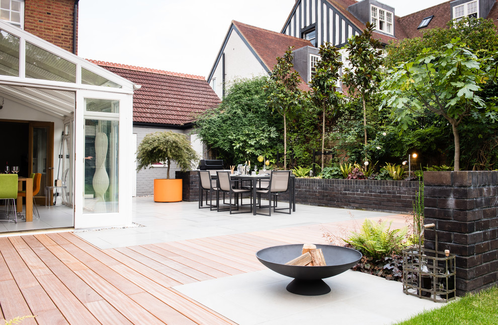 Inspiration for a contemporary garden in Hertfordshire.