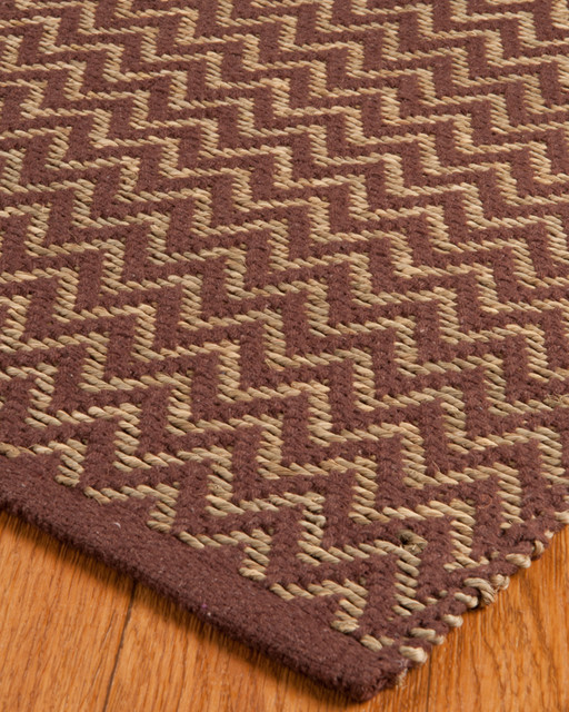 "Ruby" Seagrass Rug, 100 Natural Fiber, Hand Woven, 8' x 10' Contemporary Area Rugs by