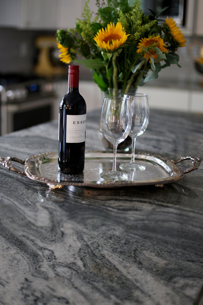 Transitional kitchen photo in Denver