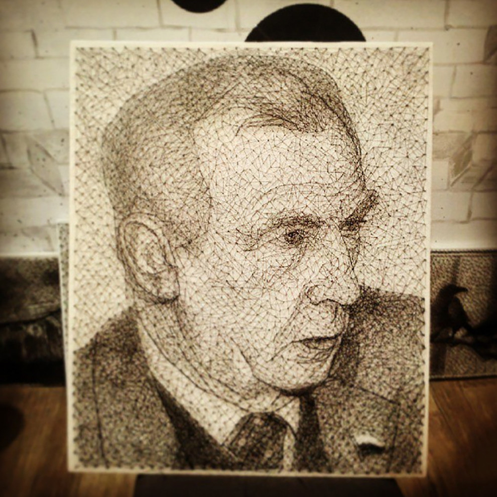 Портреты по фото в стиле стрингарт