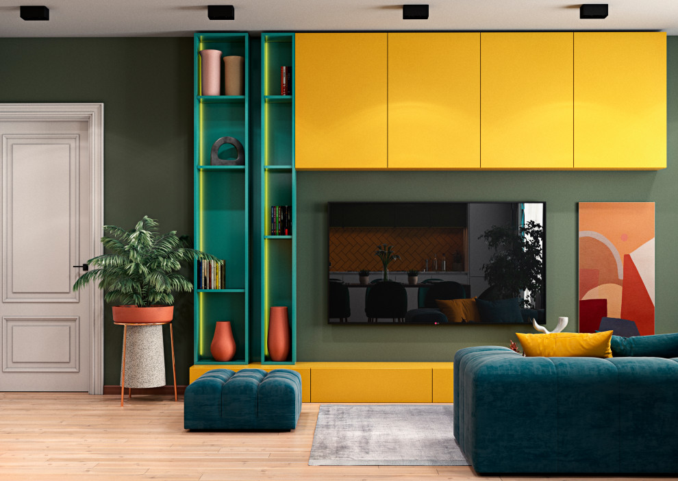 Яркая квартира для молодой пары