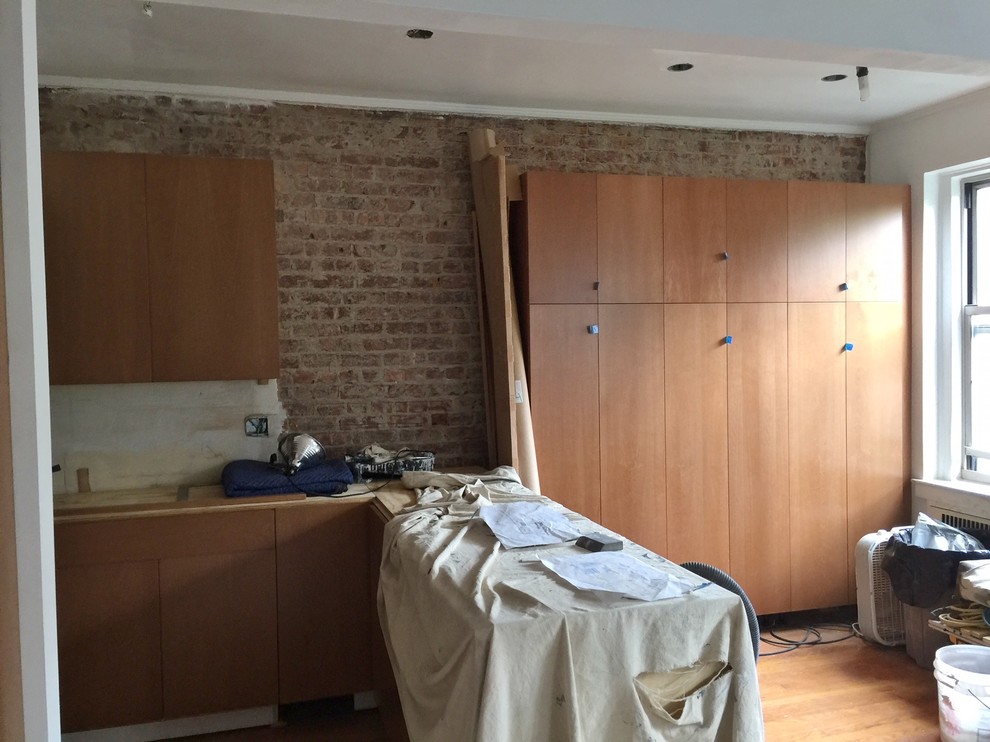 Soho Chic Stained Beech Kitchen in Progress