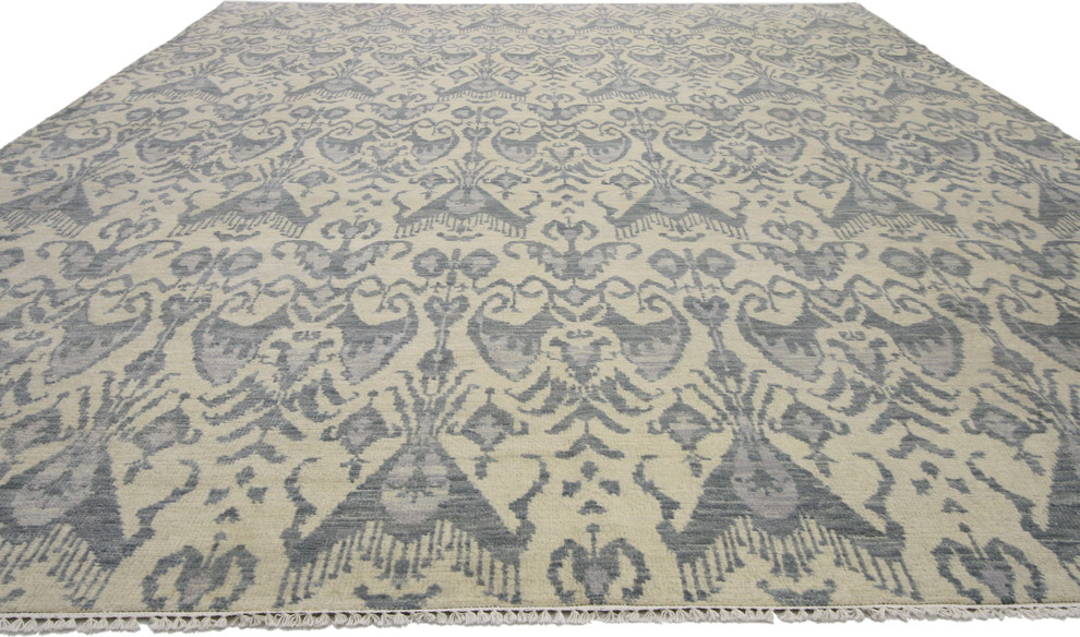 New Transitional Area Rug, 10'00 X 13'10 Mediterranean Area Rugs