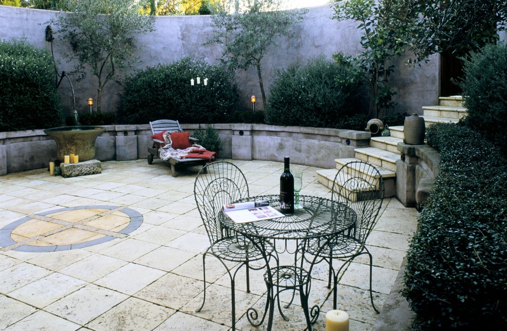 This is an example of a mediterranean patio in Newcastle - Maitland.
