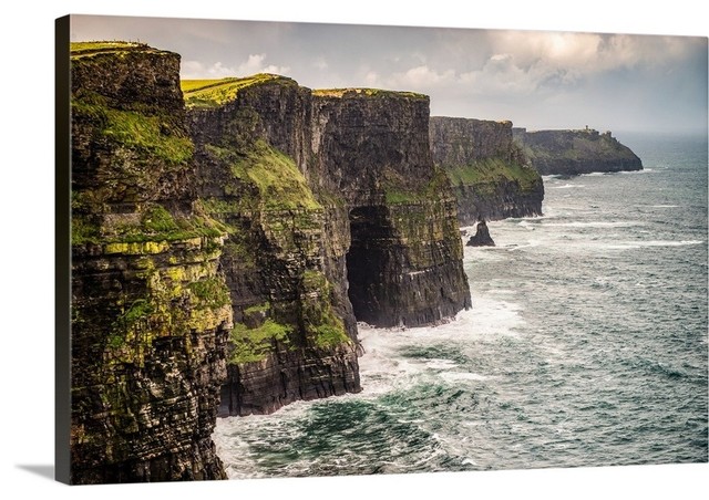 Cliffs of Moher Landscape, Ireland, UK Wrapped Canvas Art Print, 24"x16"x1.5"