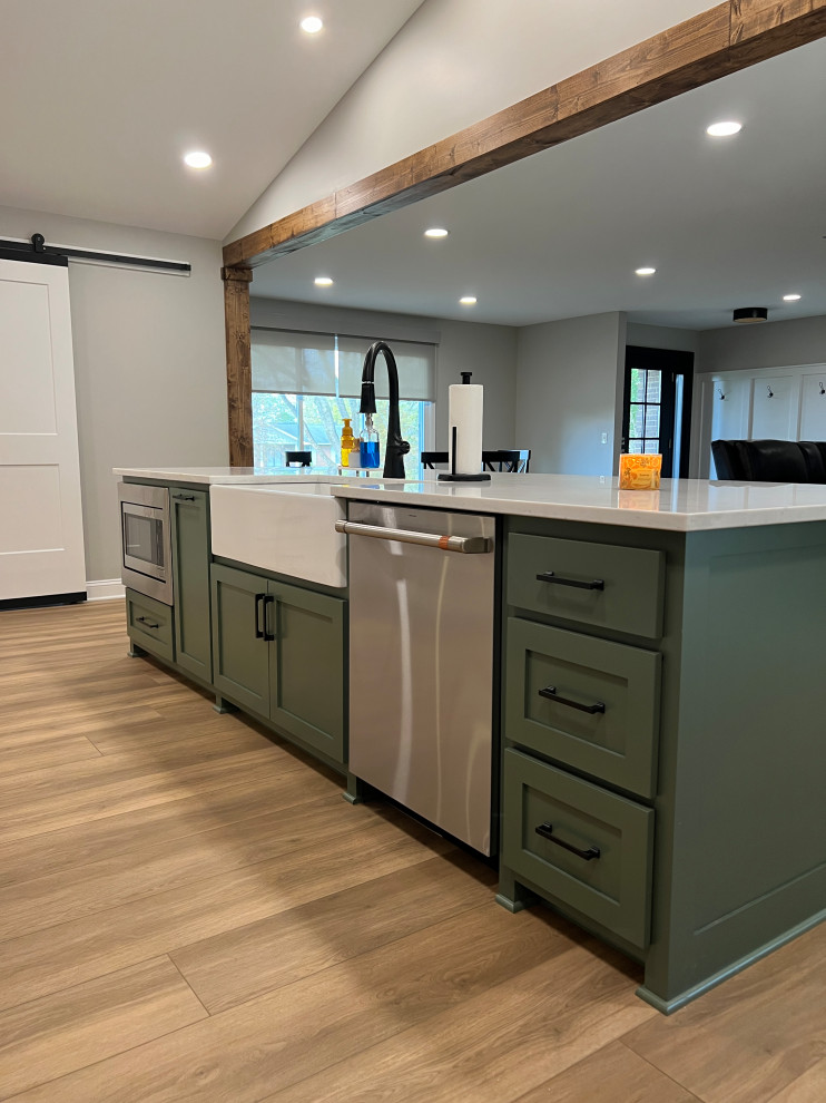 Sage Kitchen and Laundry Room