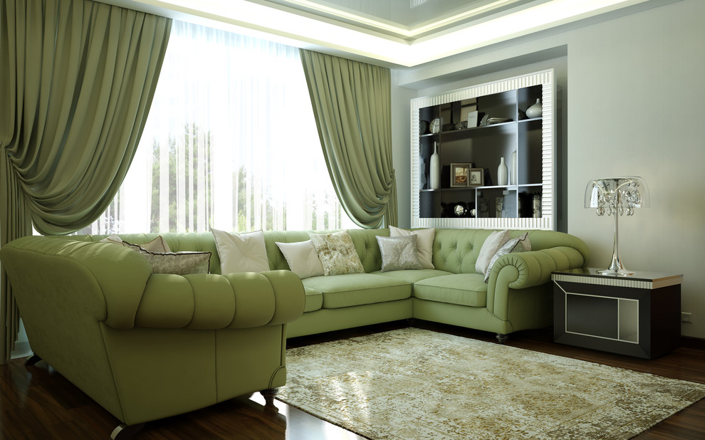 гостиная в стиле арт-деко