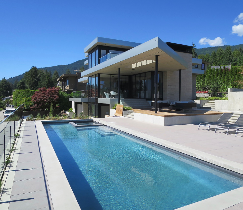 Inspiration for a contemporary pool in Vancouver.