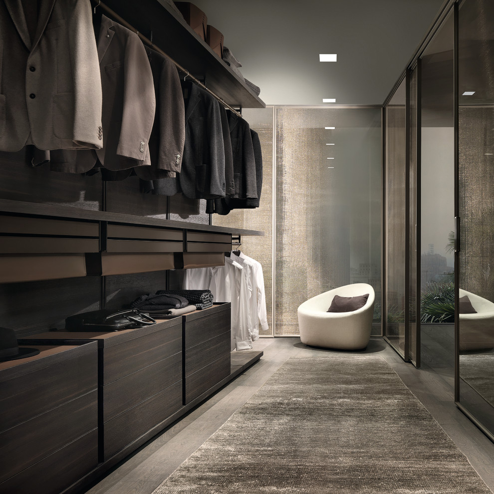 This is an example of a modern storage and wardrobe in Singapore.