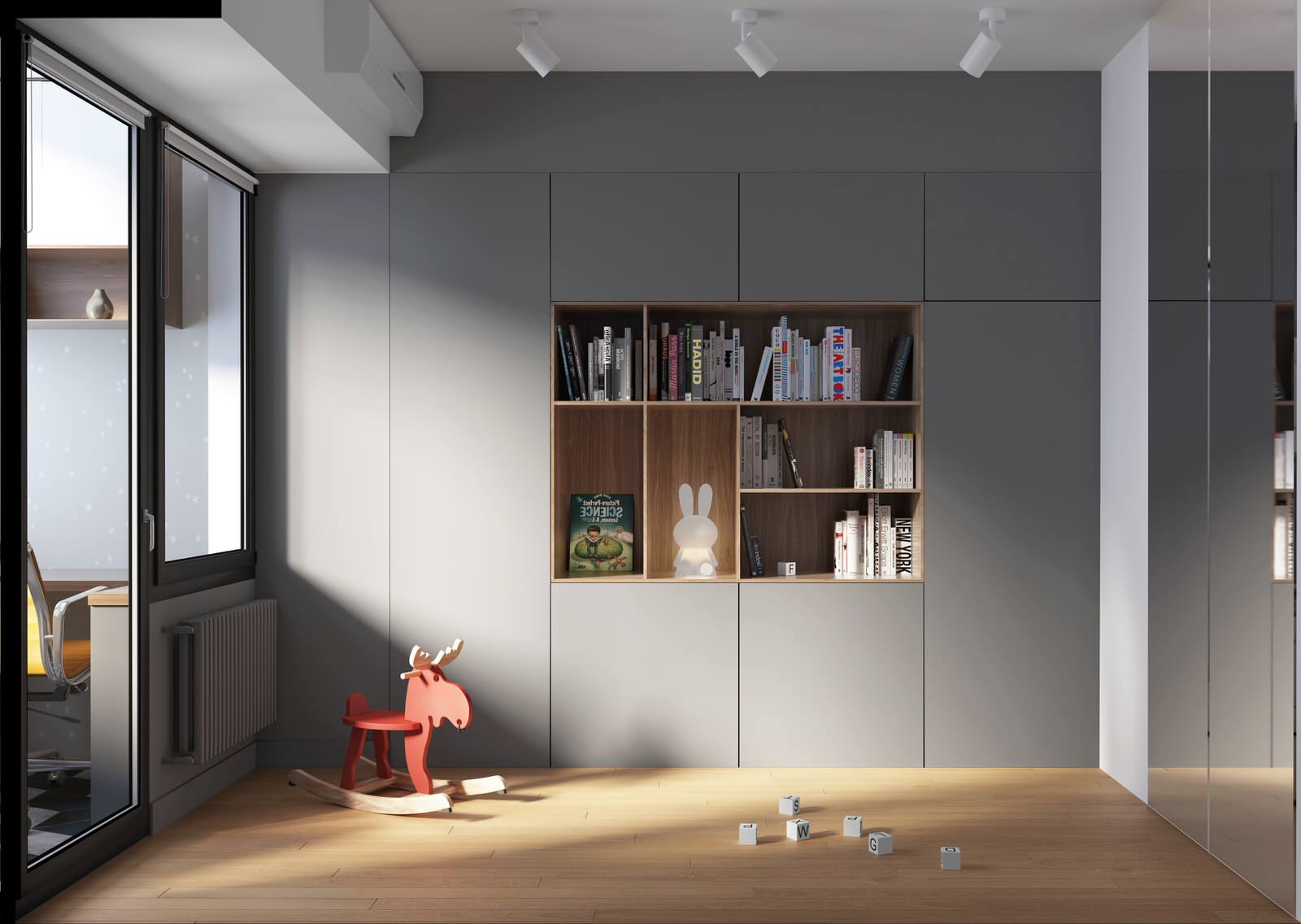 Дизайн-проект четырехкомнатной квартиры с перепланировкой