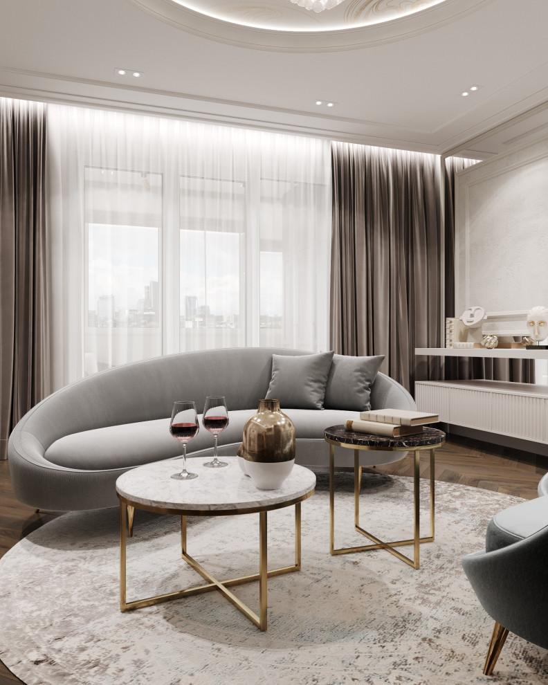 ЖК на Кировоградской улице, семейная пара и взрослый сын, квартира 120 кв.м.